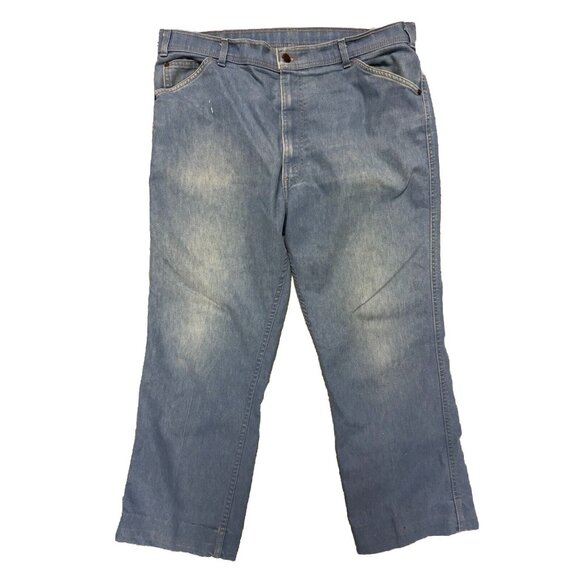 Vintage Levis Orange Tabs Pants Mens Blue Size 38 70s 80s Skosh More Room - Picture 1 of 16